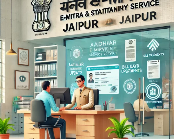 Emitra Services utility bills aadhar card one-stop solution vaishnav E-mitra